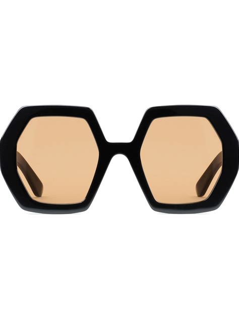 gucci octagon orange sunglasses|sunglasses gucci price.